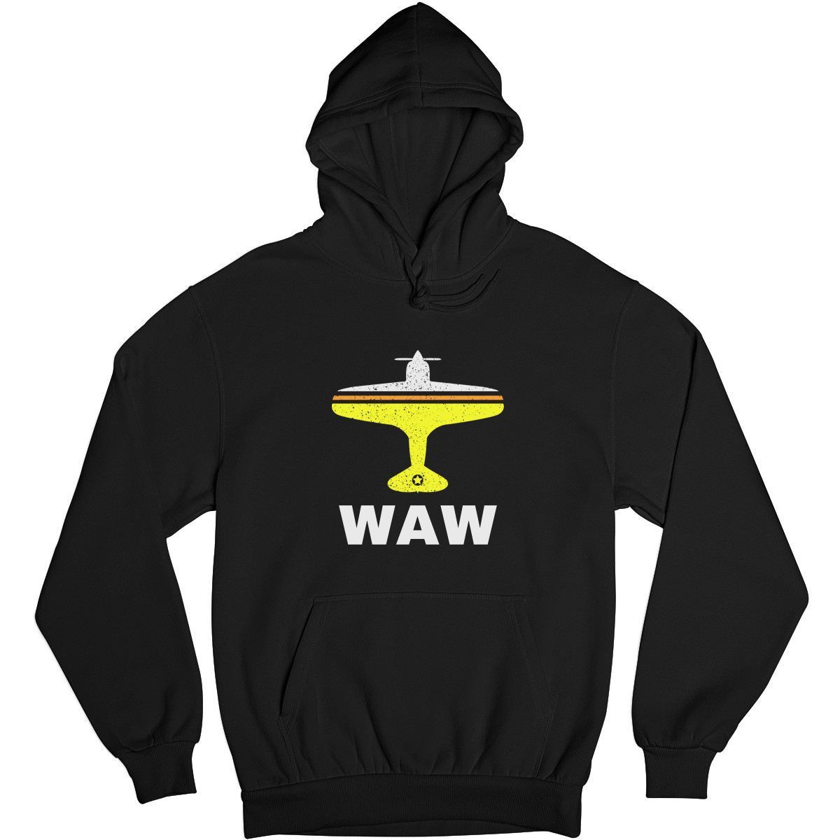 Fly Warsaw WAW Airport Unisex Hoodie | Black