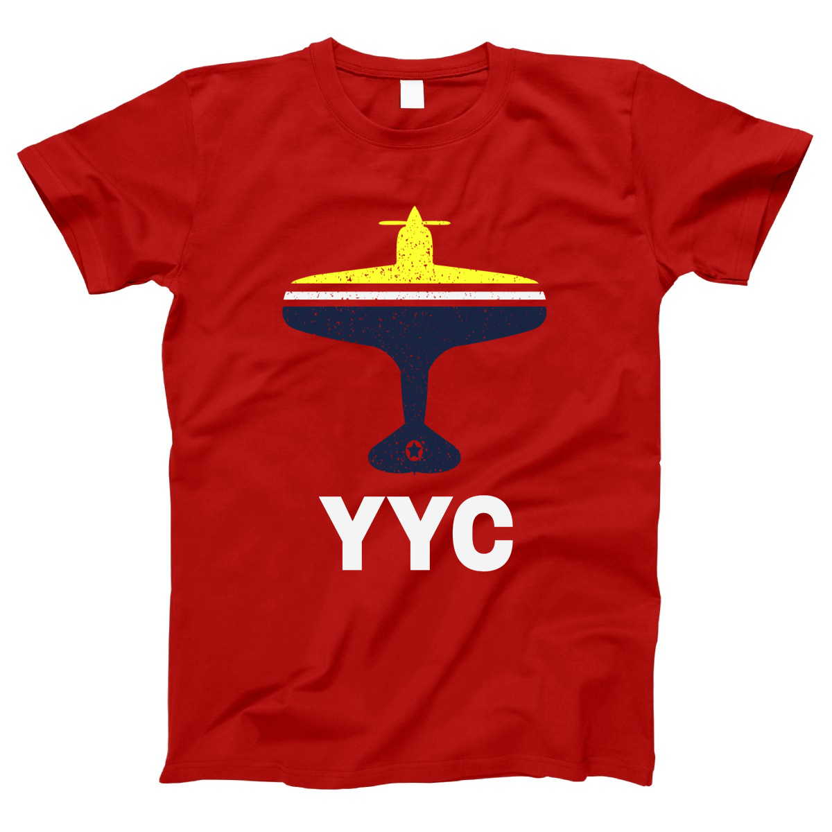 Fly Calgary YYC Airport Women's T-shirt | Red
