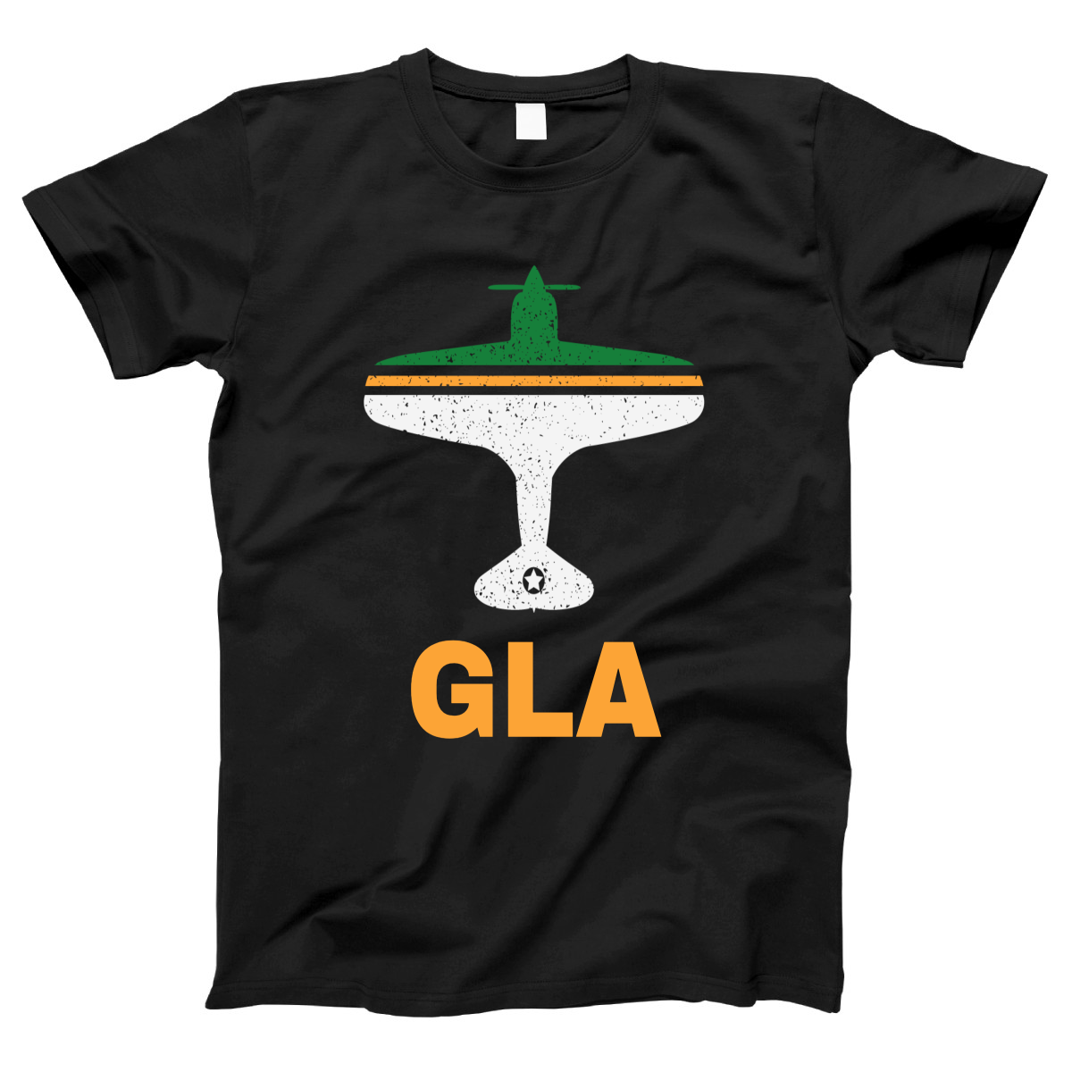 Fly Glasgow GLA Airport Women's T-shirt | Black