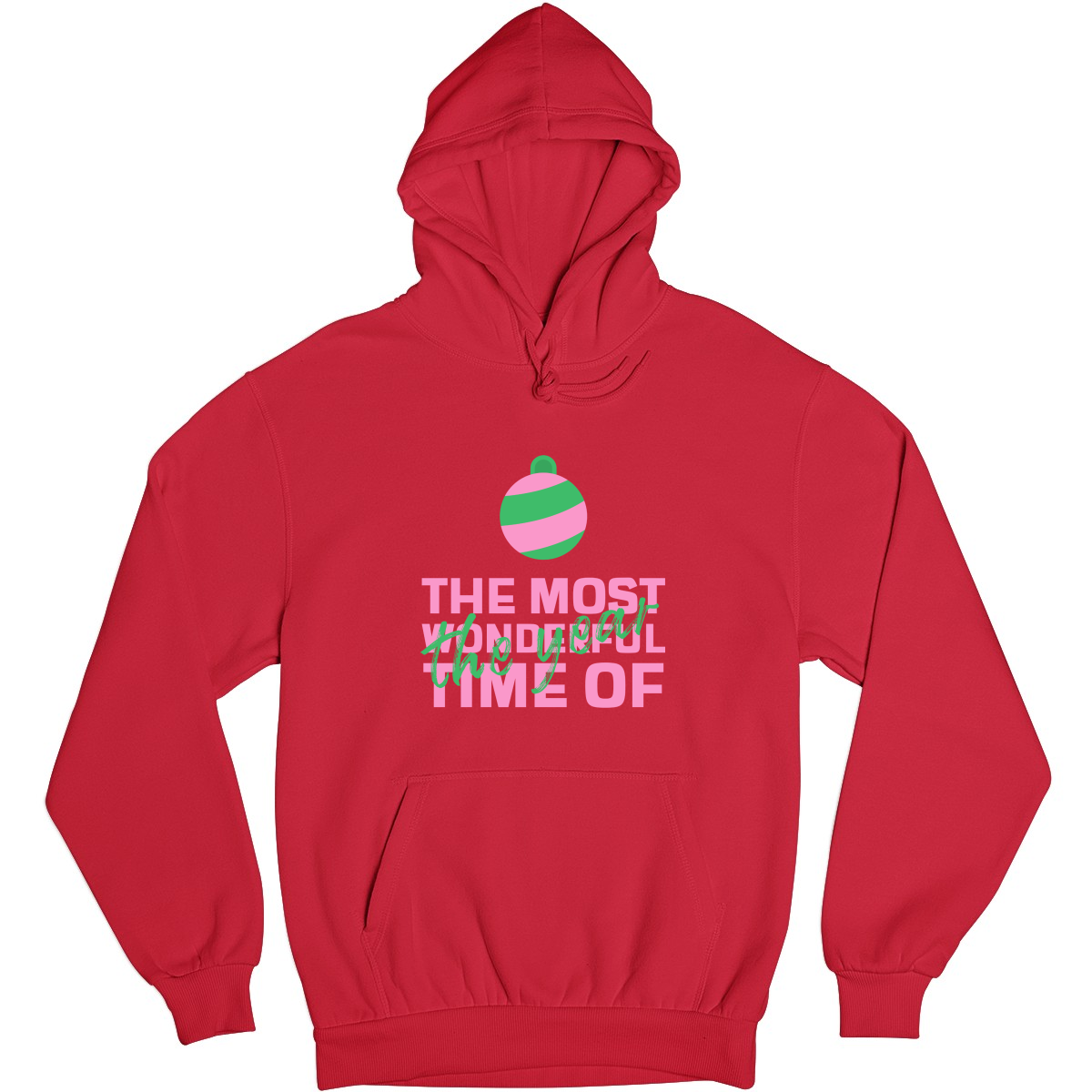 The Most Wonderful Time of the Year Unisex Hoodie | Red