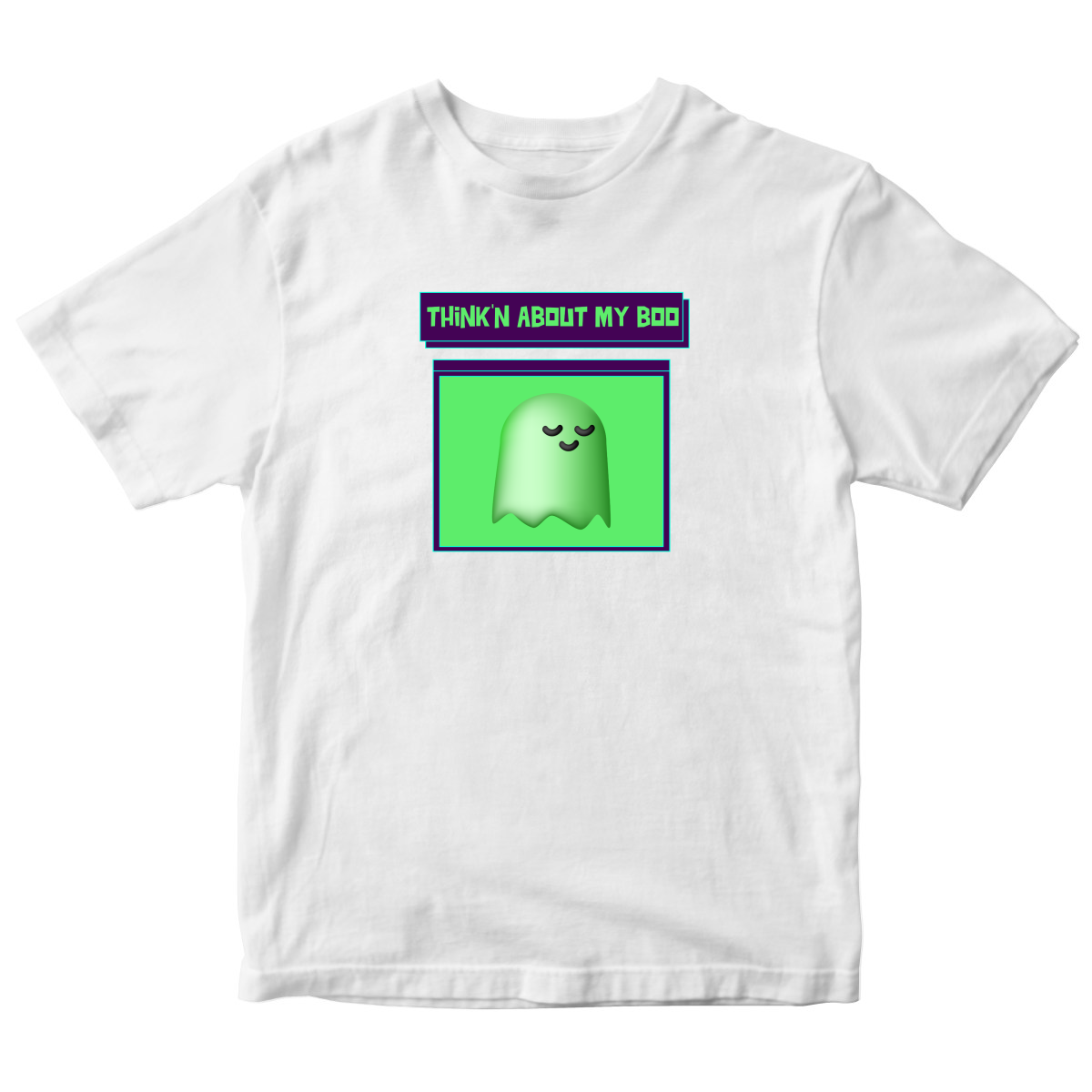 Think'n About My Boo Kids T-shirt | White