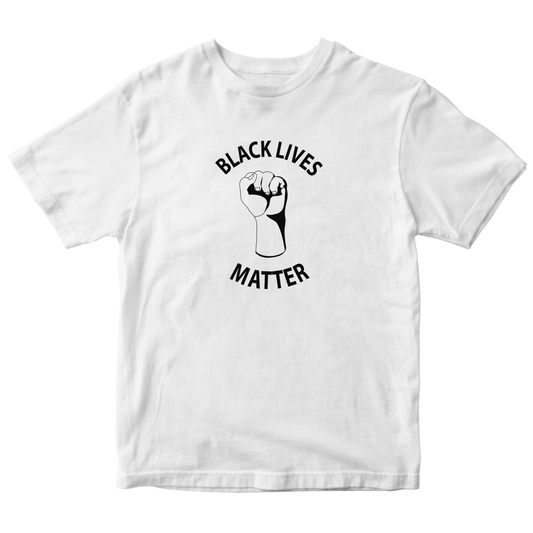 Black Lives Matter Kids T-shirt | White