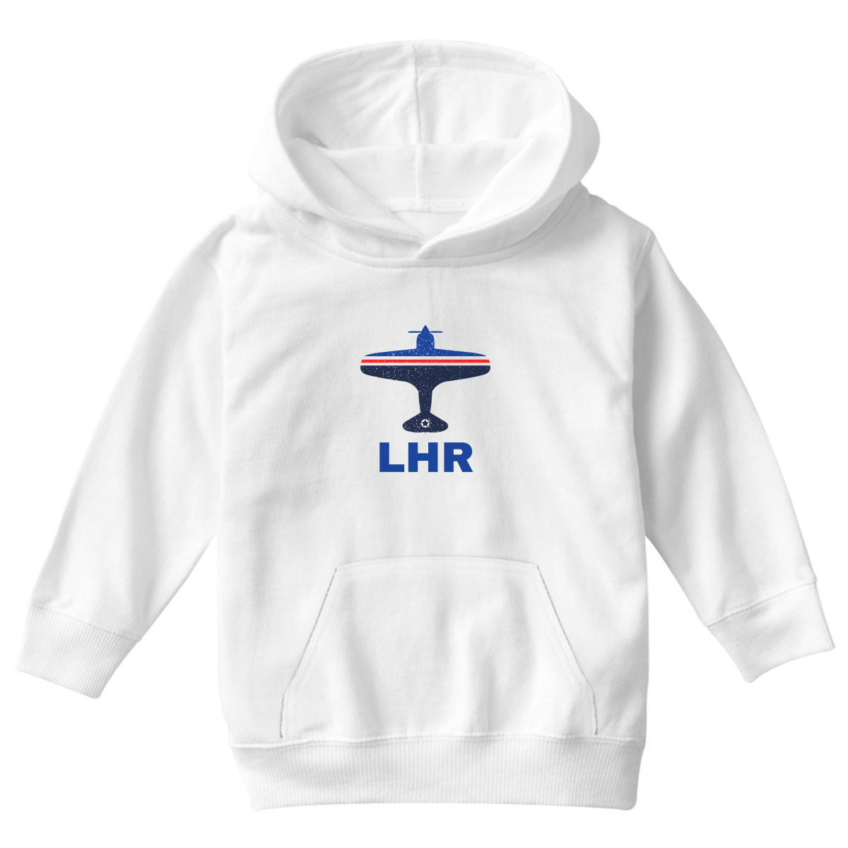 Fly London LHR Airport Kids Hoodie | White