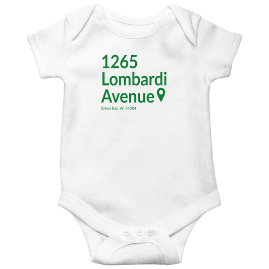 Green Bay Football Stadium Baby Bodysuits