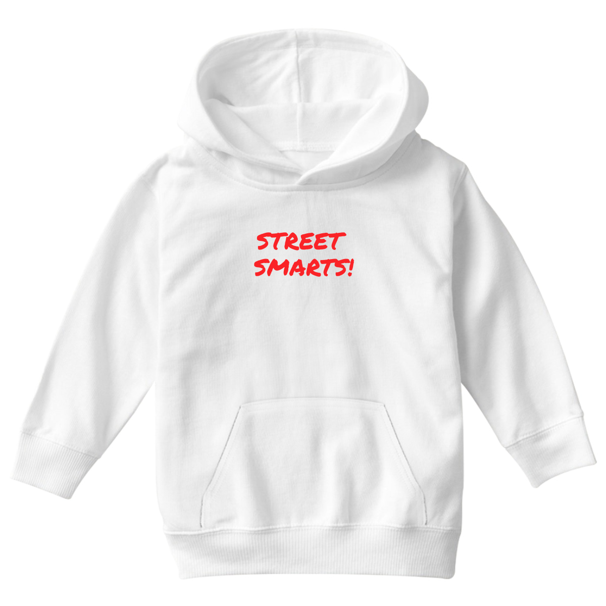 Street Smarts  Kids Hoodie | White