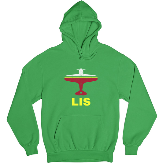 Fly Lisbon LIS Airport Unisex Hoodie | Green