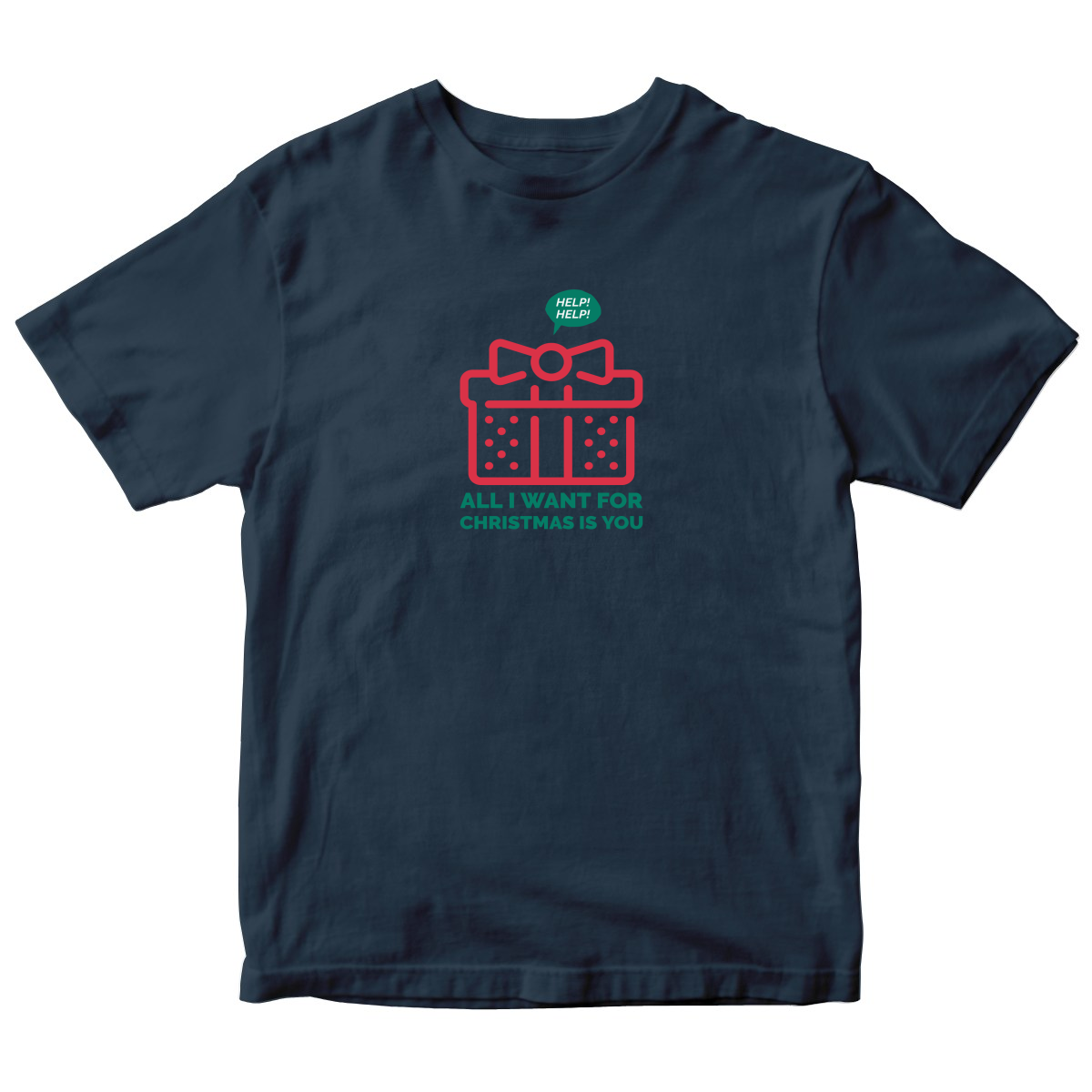 All I Want For Christmas Is You Kids T-shirt | Maroon