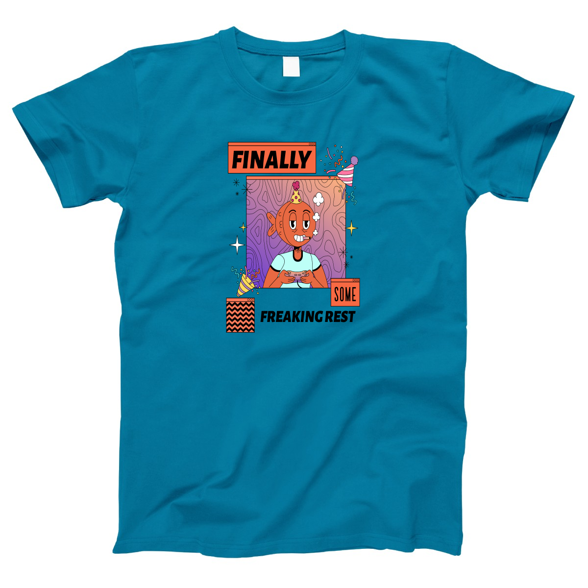 Finally Som Freaking Rest  Women's T-shirt | Turquoise