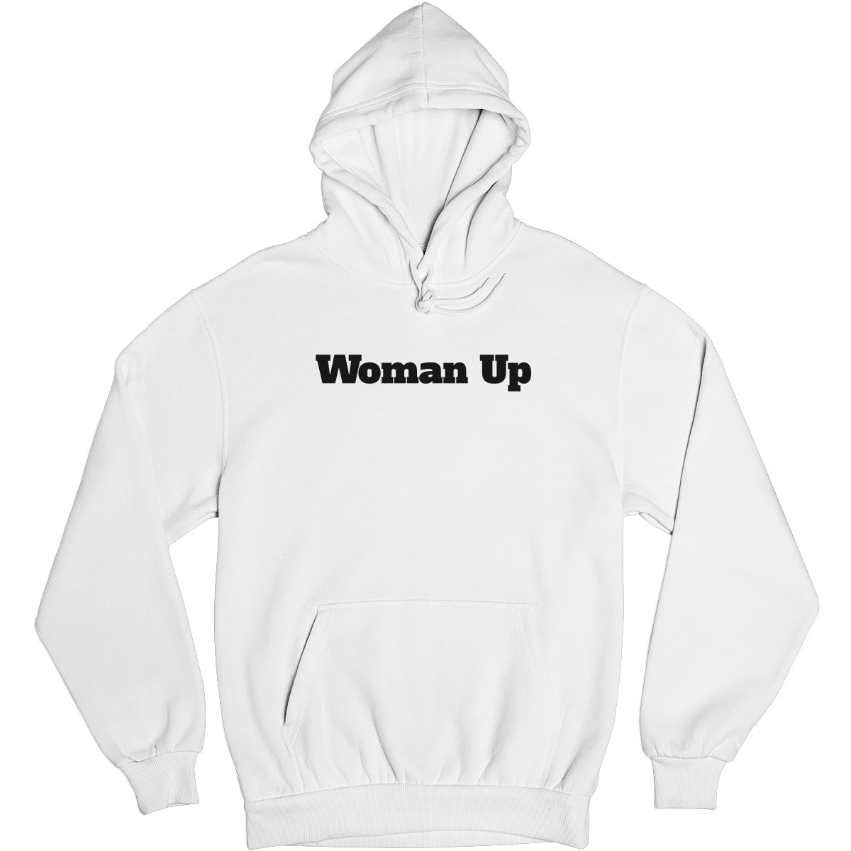 Woman Up Unisex Hoodie | White