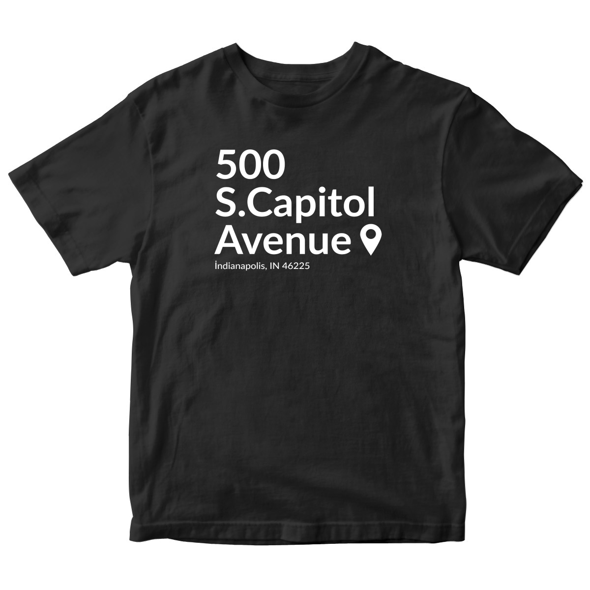 Indianapolis Football Stadium Kids T-shirt | Black
