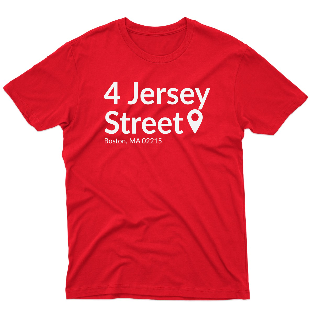 Boston Baseball Stadium Men's T-shirt | Red
