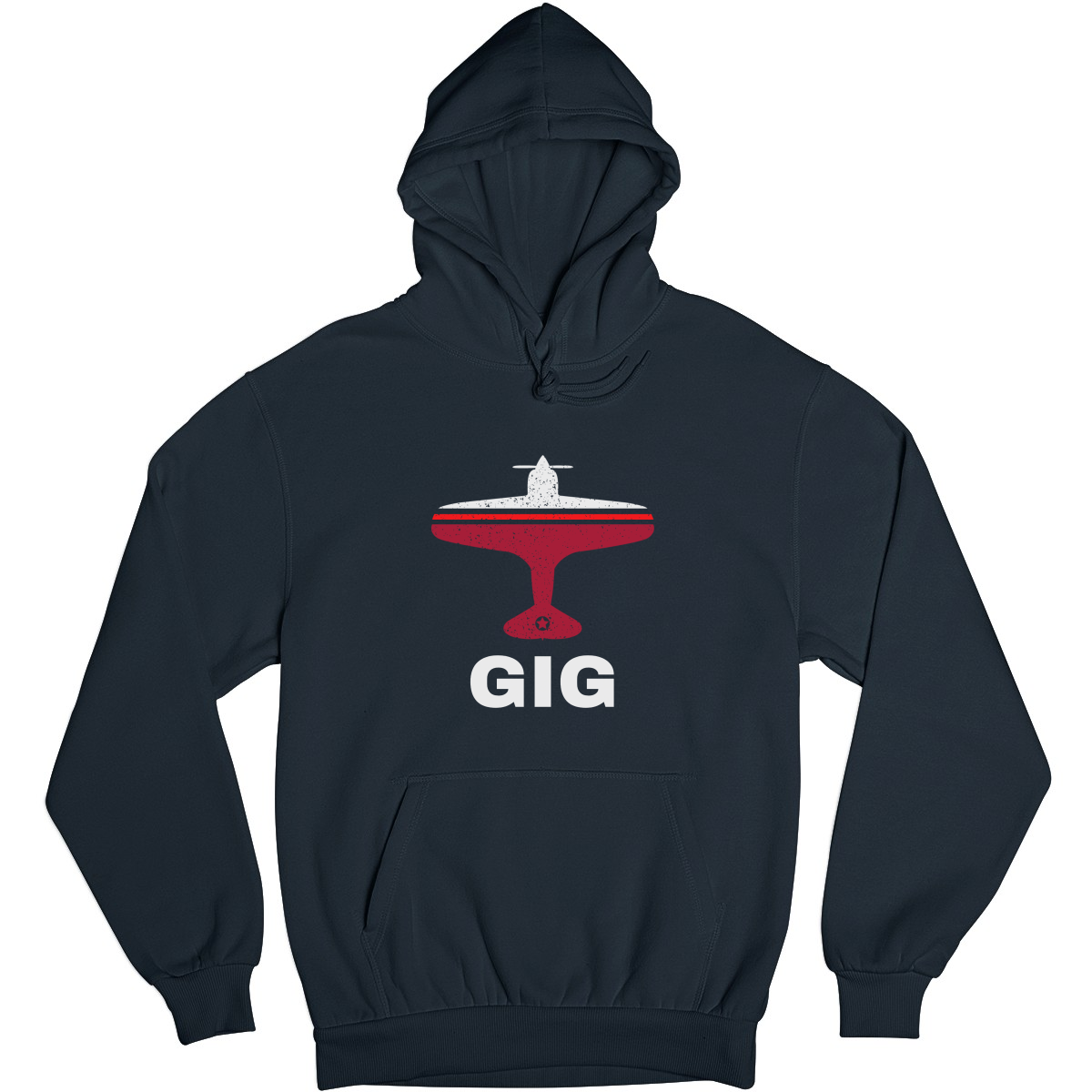 Fly Rio de Janerio GIG Airport Unisex Hoodie | Navy