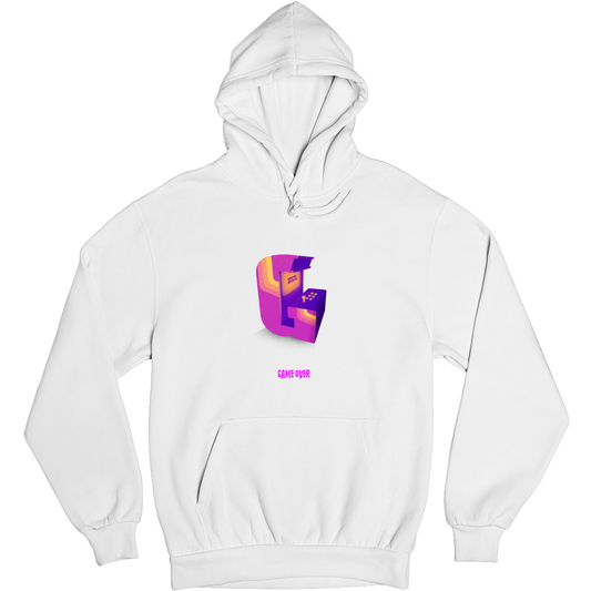 Game Over Unisex Hoodie | White