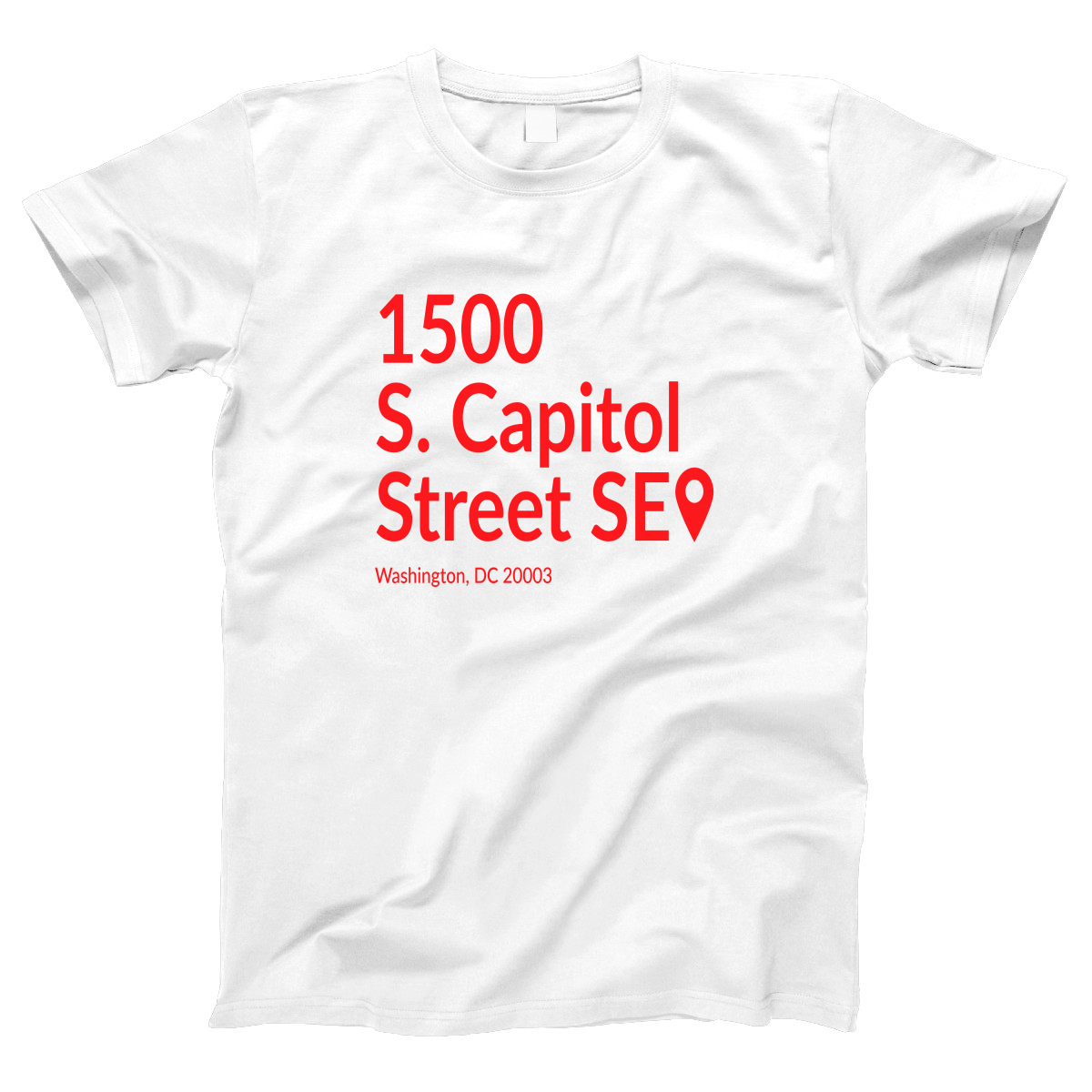 Washington D.C. Baseball Stadium Women's T-shirt | White