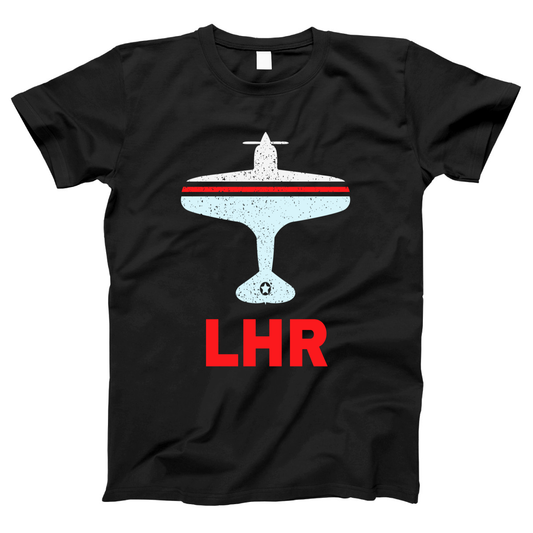 Fly London LHR Airport Women's T-shirt | Black