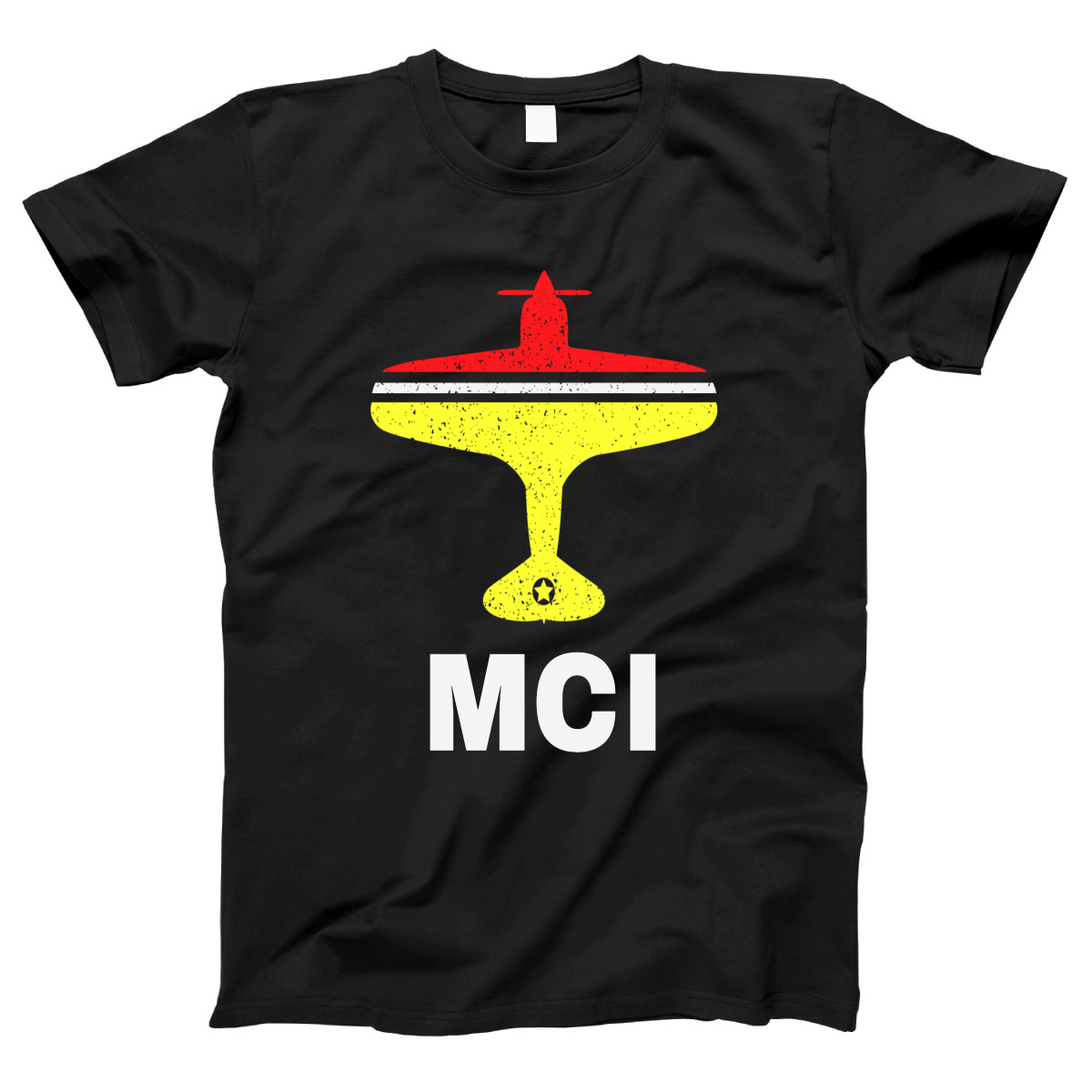 Fly Kansas City MCI Airport Women's T-shirt | Black