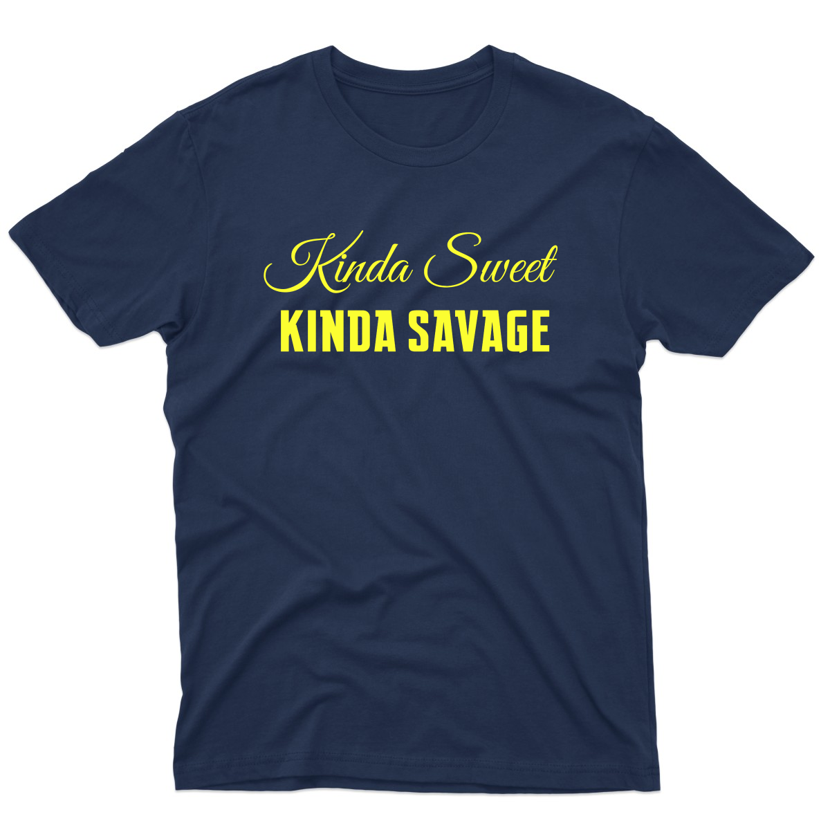 Kinda Sweet Kinda Savage Men's T-shirt | Navy