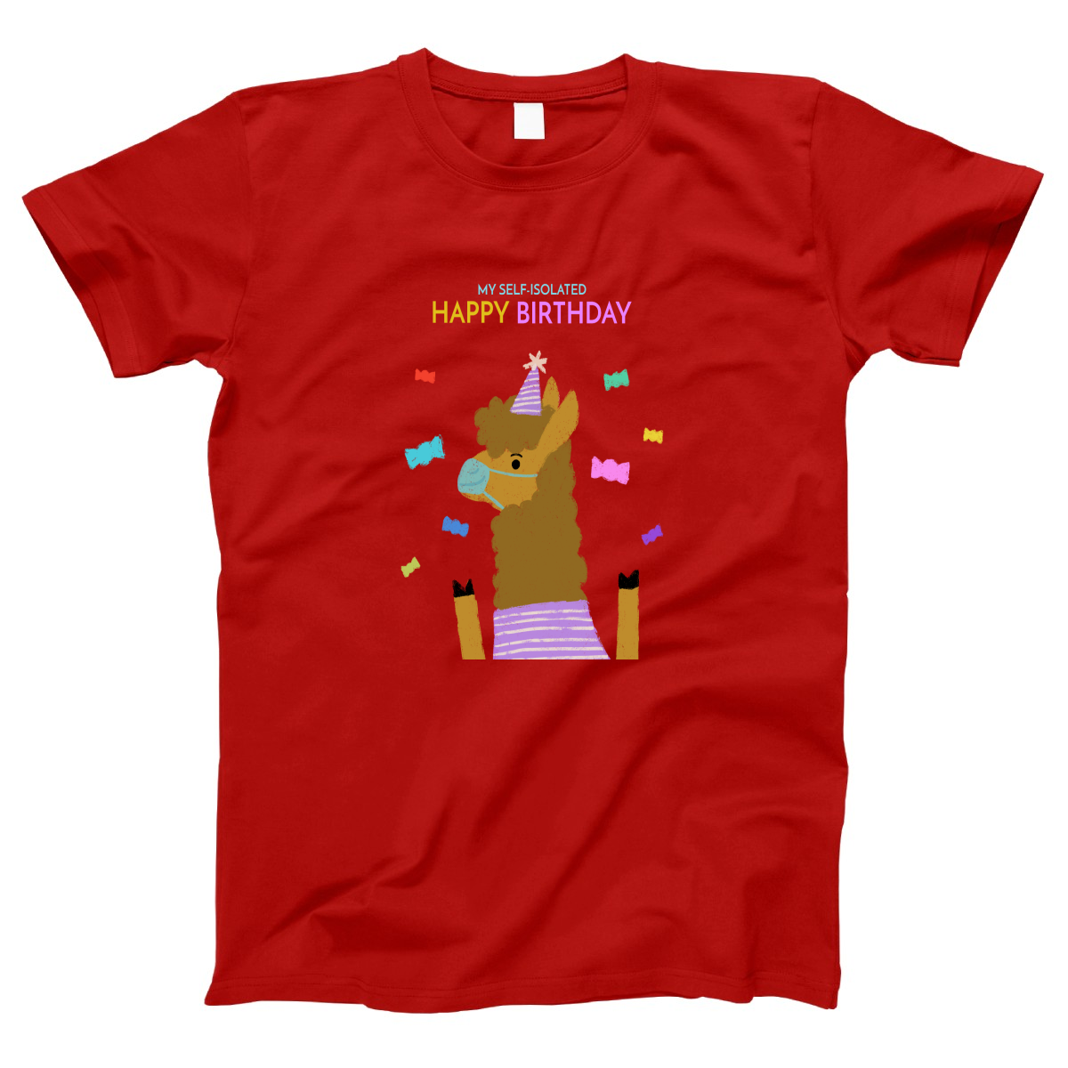 My Self Isolated Women's T-shirt | Red