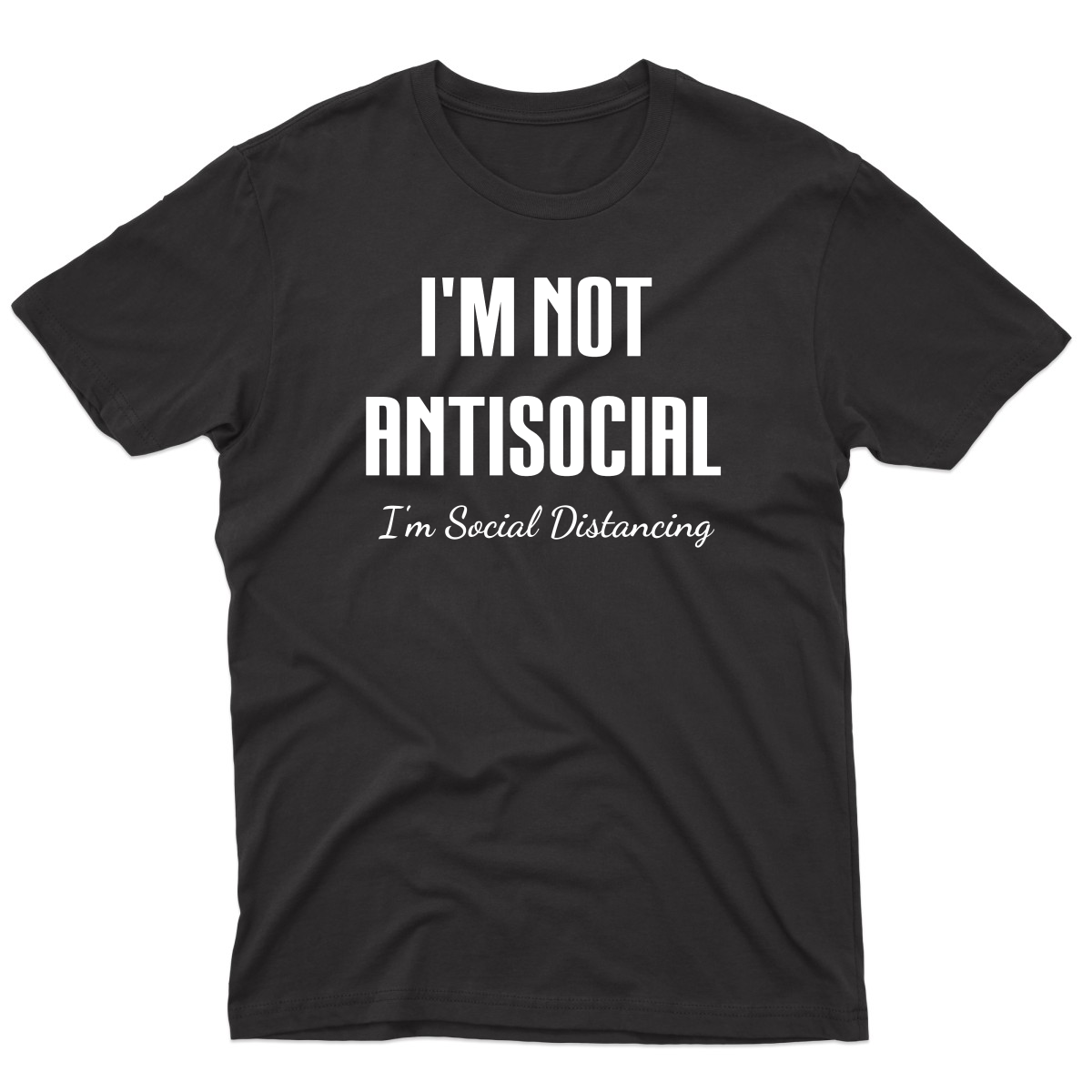 I'm social distancing Men's T-shirt | Black