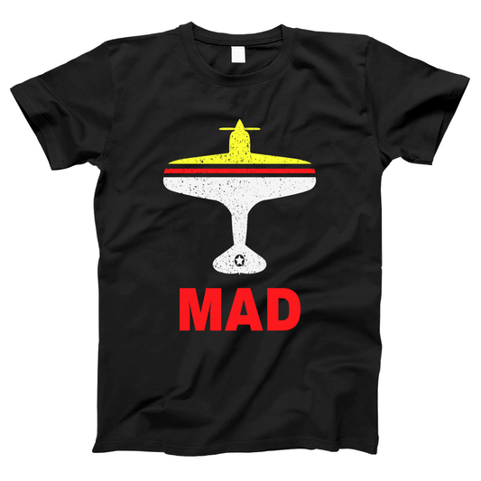 Fly Madrid MAD Airport Women's T-shirt | Black