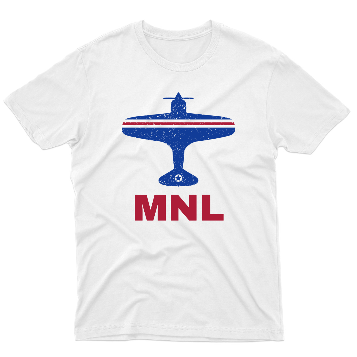 Fly Manila MNL Airport Men's T-shirt | White