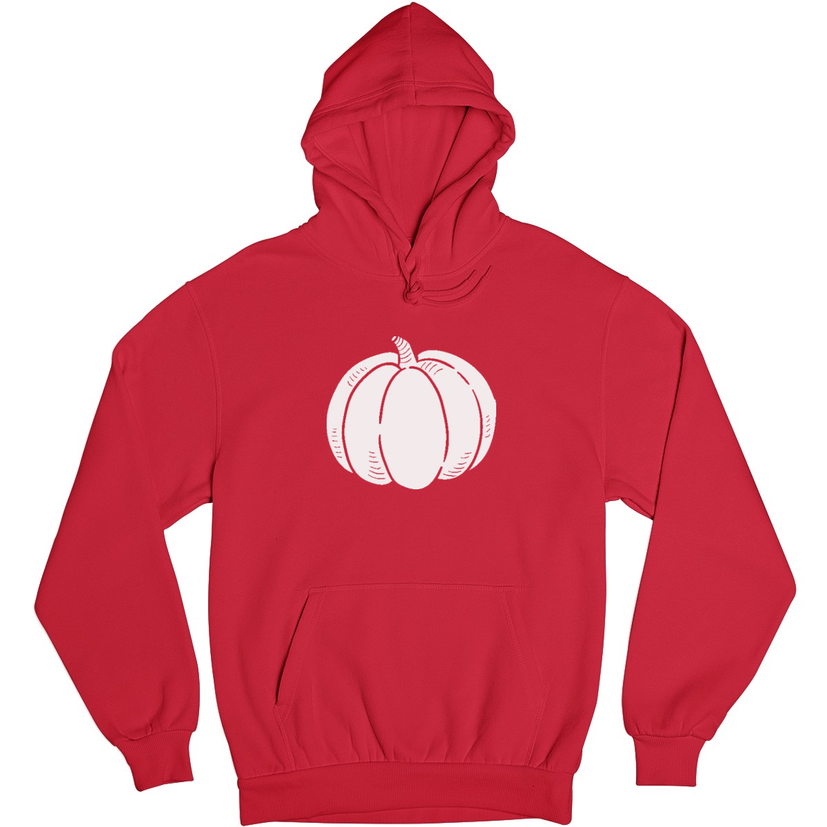 Pumpkin Pocket Unisex Hoodie | Red