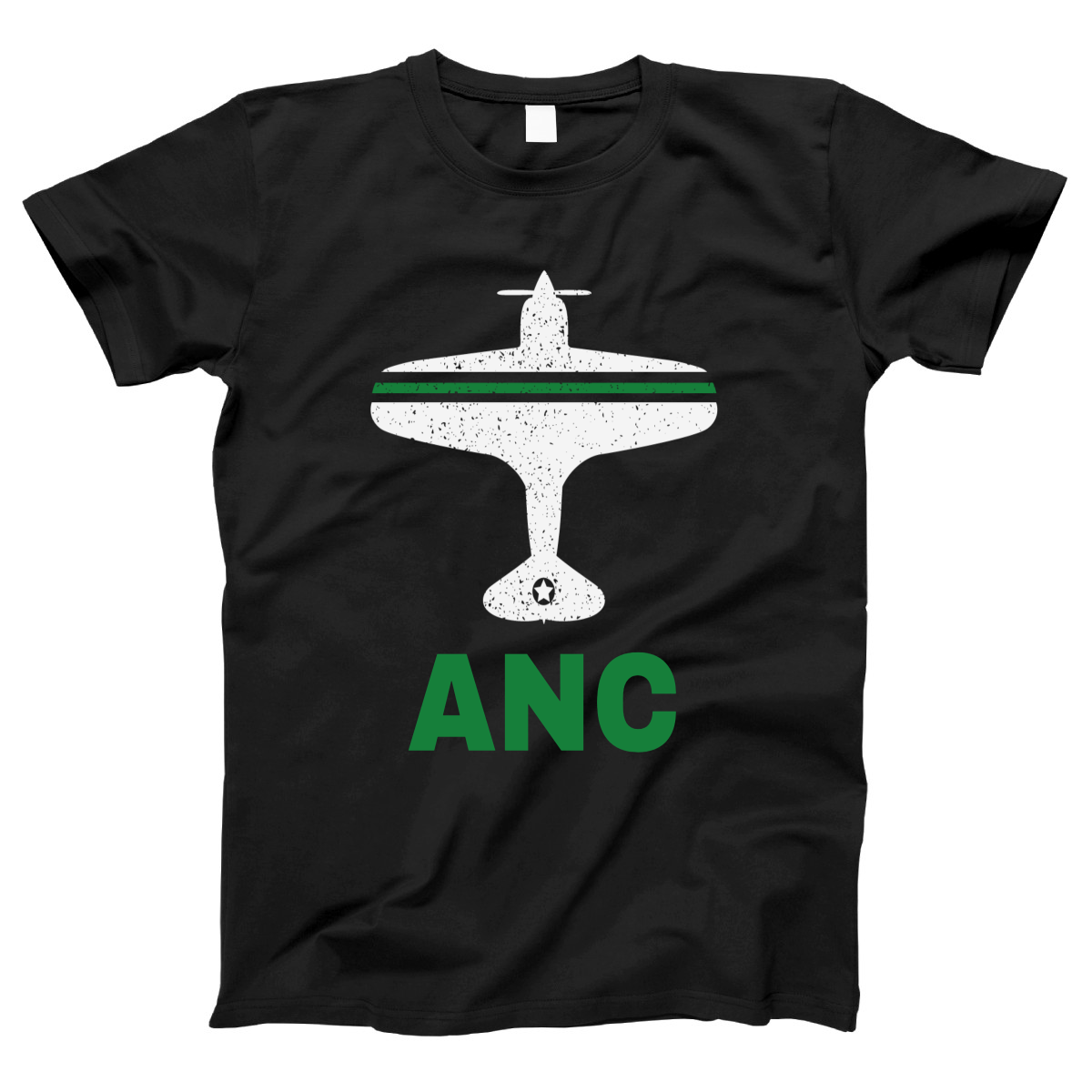 Fly Anchorage ANC Airport Women's T-shirt | Black
