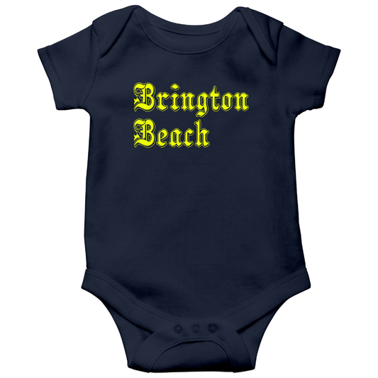Brighton Beach Gothic Represent Baby Bodysuits | Navy
