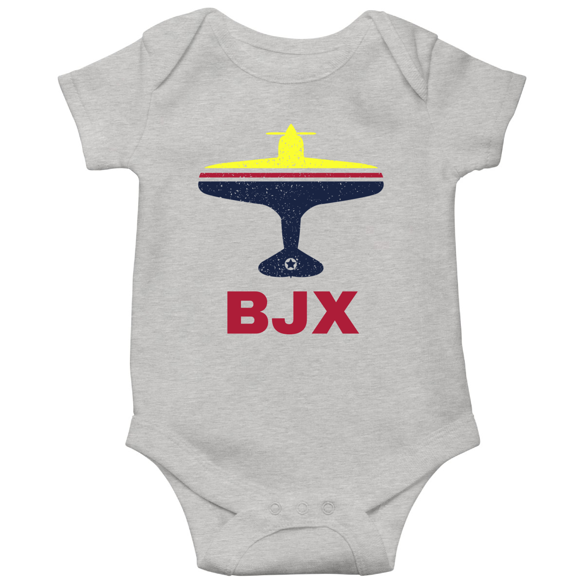 FLY Guanajuato BJX Airport Baby Bodysuits | Gray