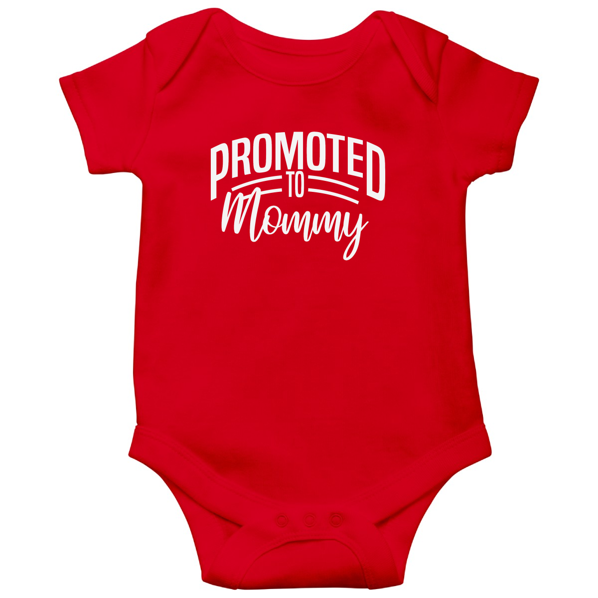 Promoted to Mommy Baby Bodysuits | Red