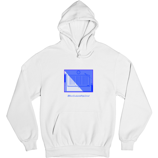 High School Dropout Unisex Hoodie | White