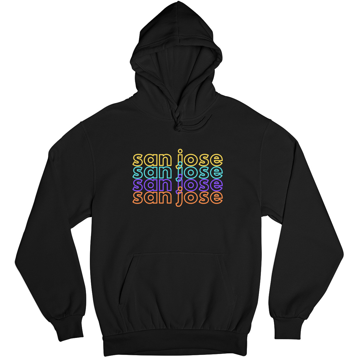 San Jose Unisex Hoodie | Black