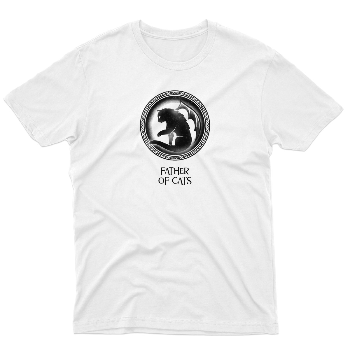 Father of Cats Men's T-shirt | White