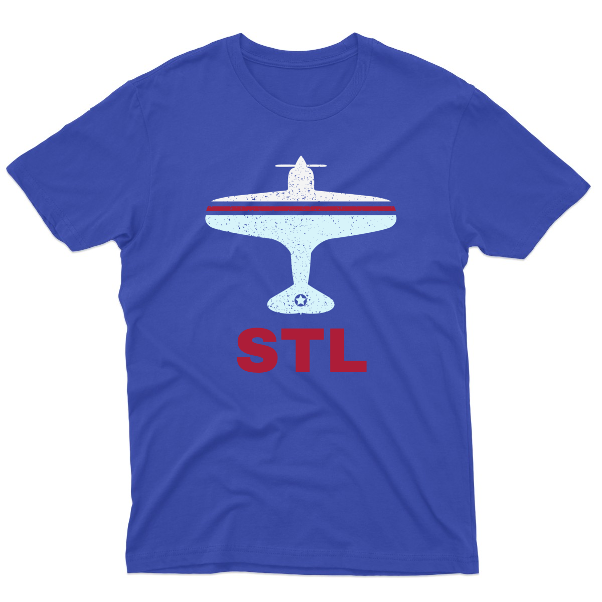 Fly St. Louis STL Airport Men's T-shirt | Blue