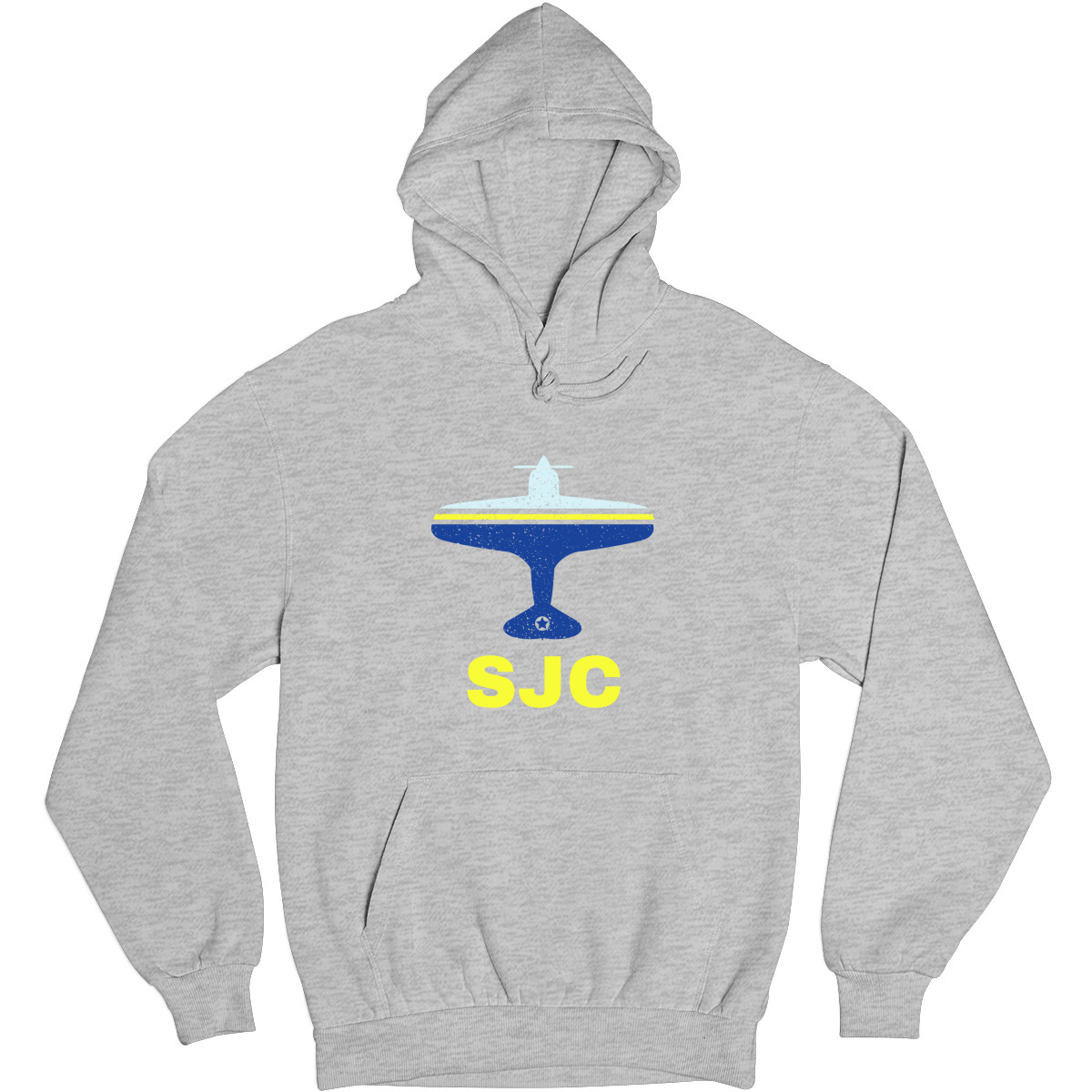 Fly San Jose SJC Airport Unisex Hoodie | Gray