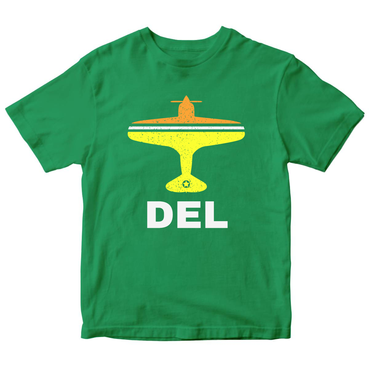 Fly Delhi DEL Airport  Kids T-shirt | Green