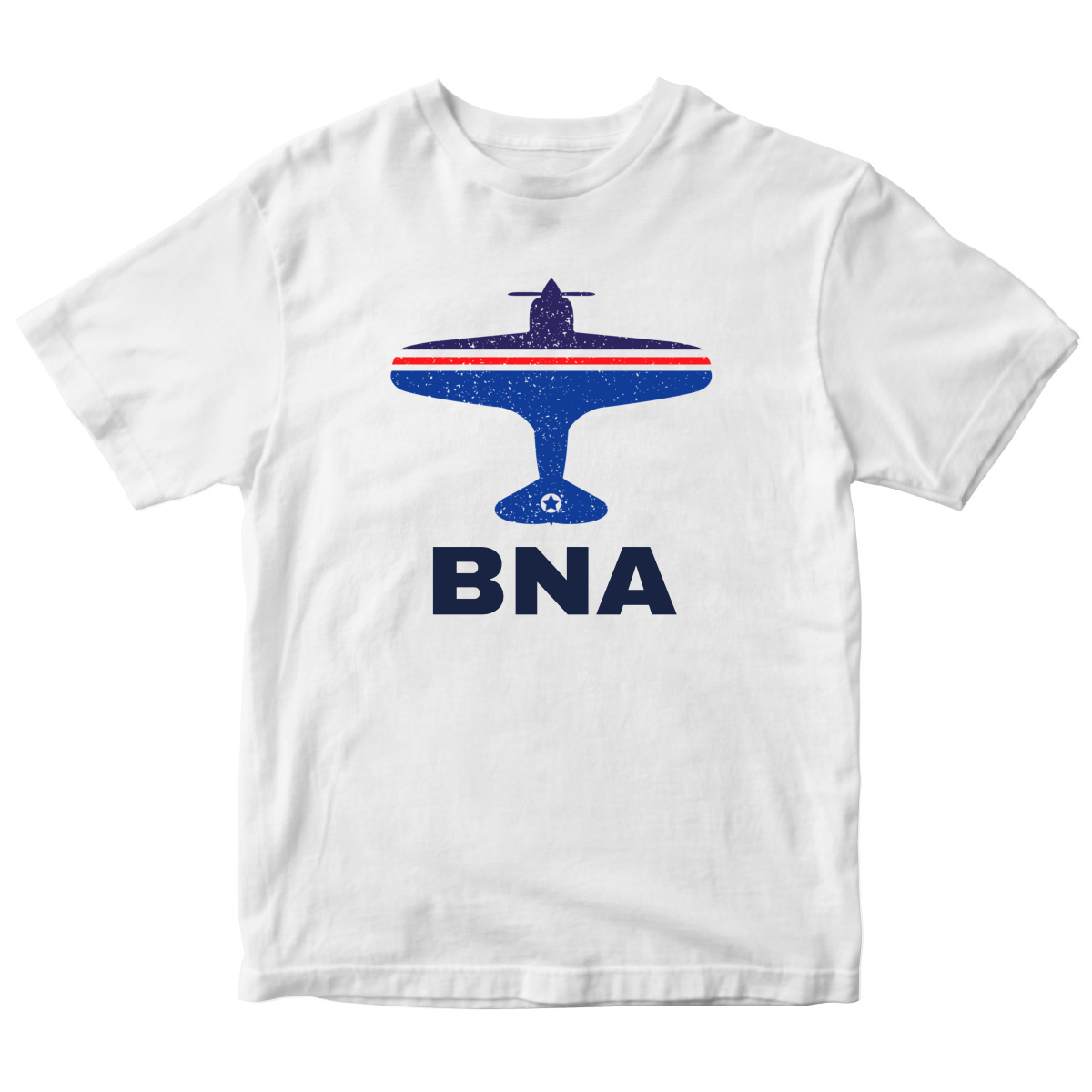 Fly Nashville BNA Airport Kids T-shirt | White