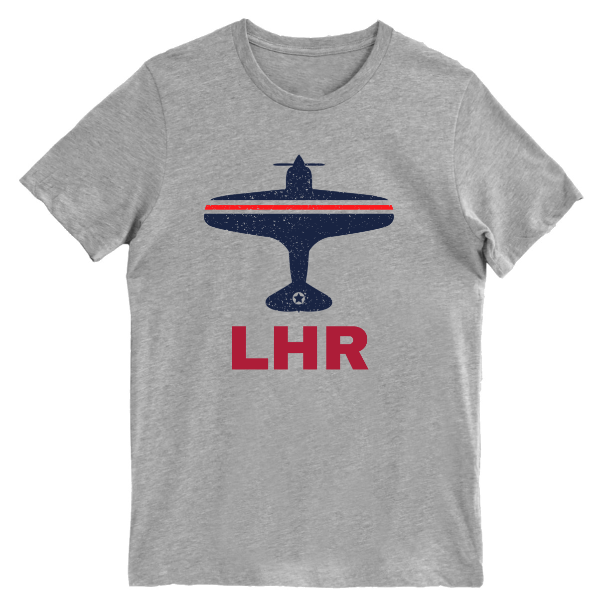Fly London LHR Airport Men's T-shirt | Gray
