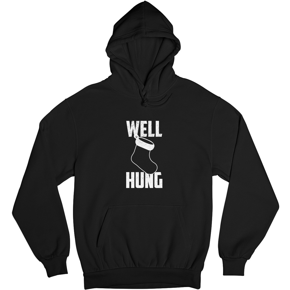 Well Hung Unisex Hoodie | Black