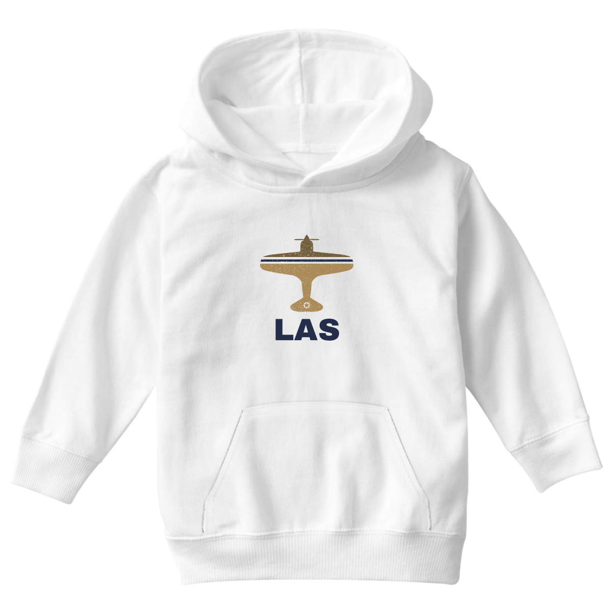 Fly Las Vegas LAS Airport Kids Hoodie | White
