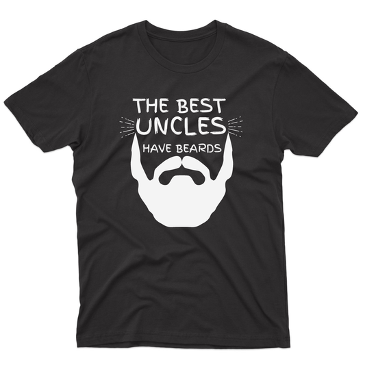 The Best Uncles Have Beards Men's T-shirt | Black