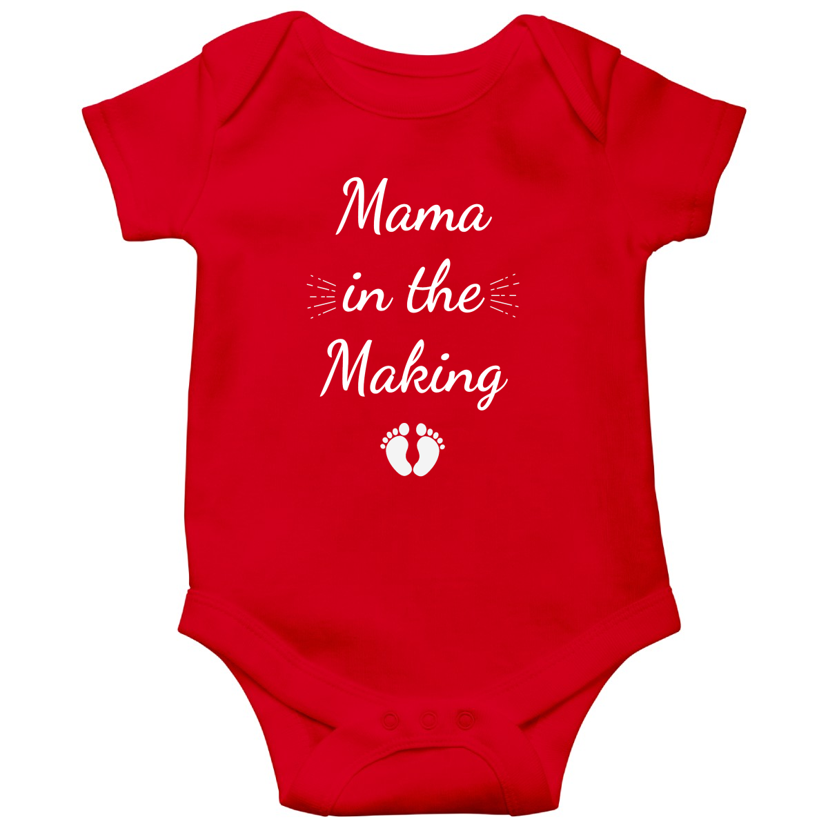 Mama in the Making Shirt Baby Bodysuits | Red