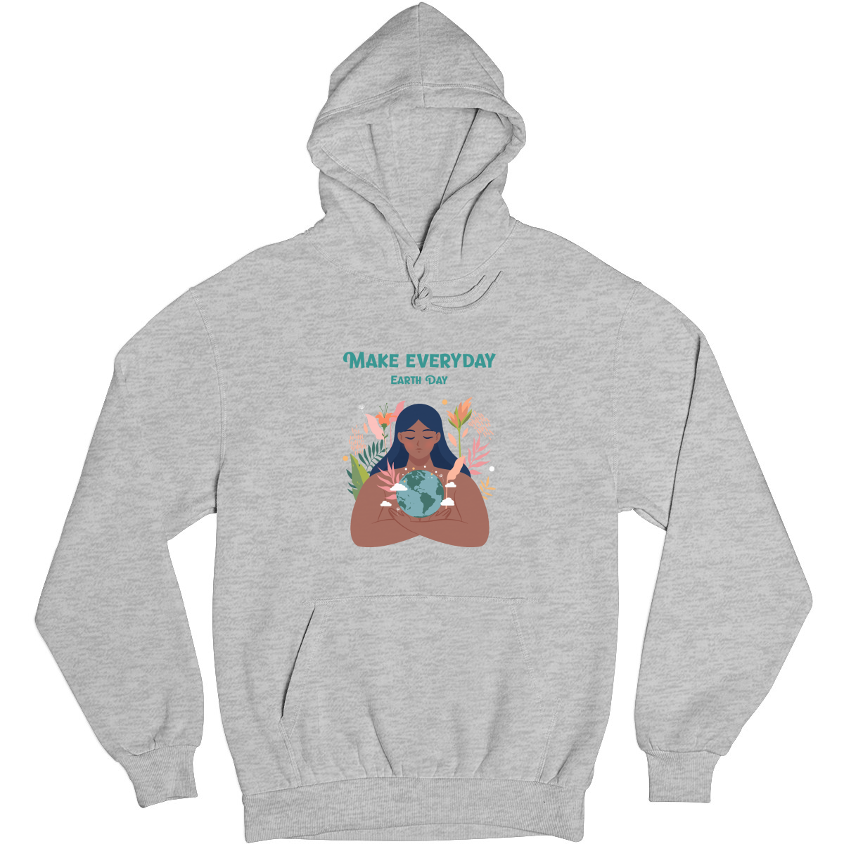 Earth Day Everyday Unisex Hoodie | Gray