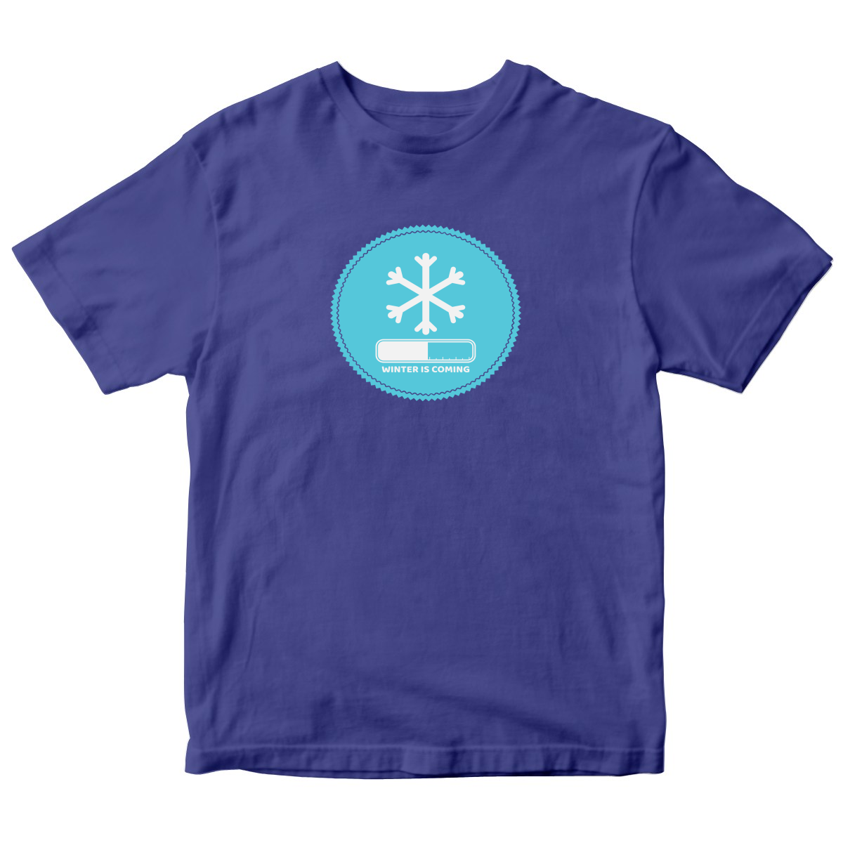 Winter Is Coming Kids T-shirt | Blue