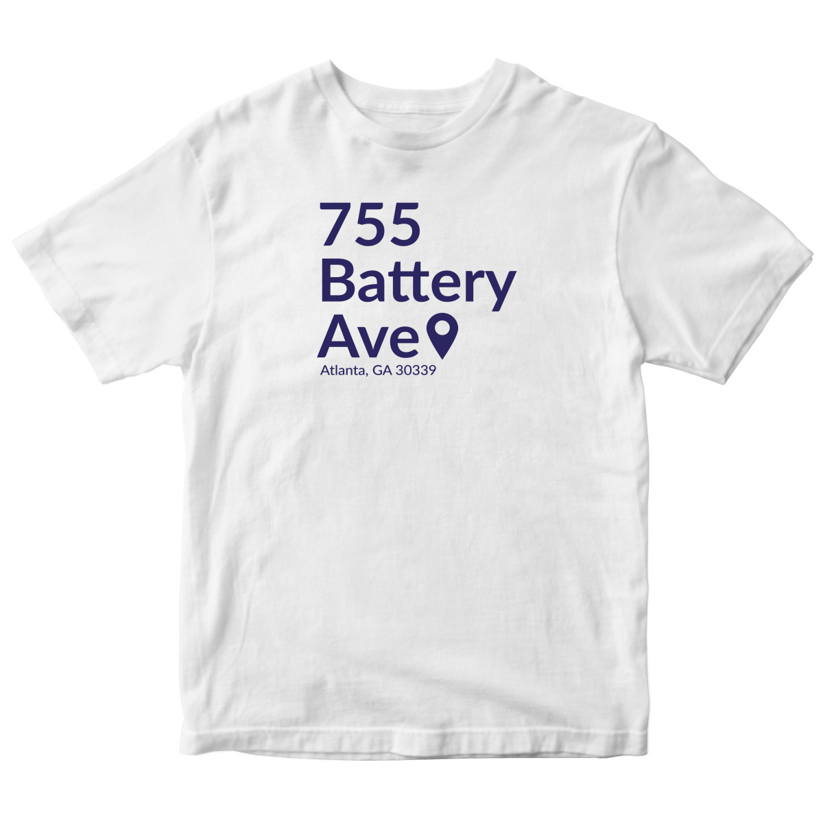Atlanta Baseball Stadium Toddler T-shirt | White
