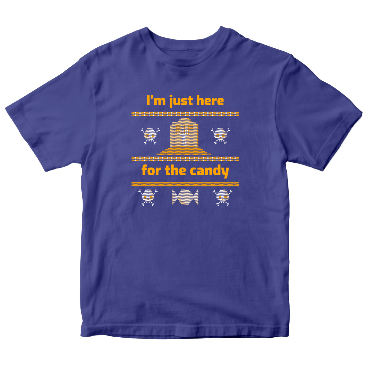 I'm Just Here For the Candy Kids T-shirt | Blue
