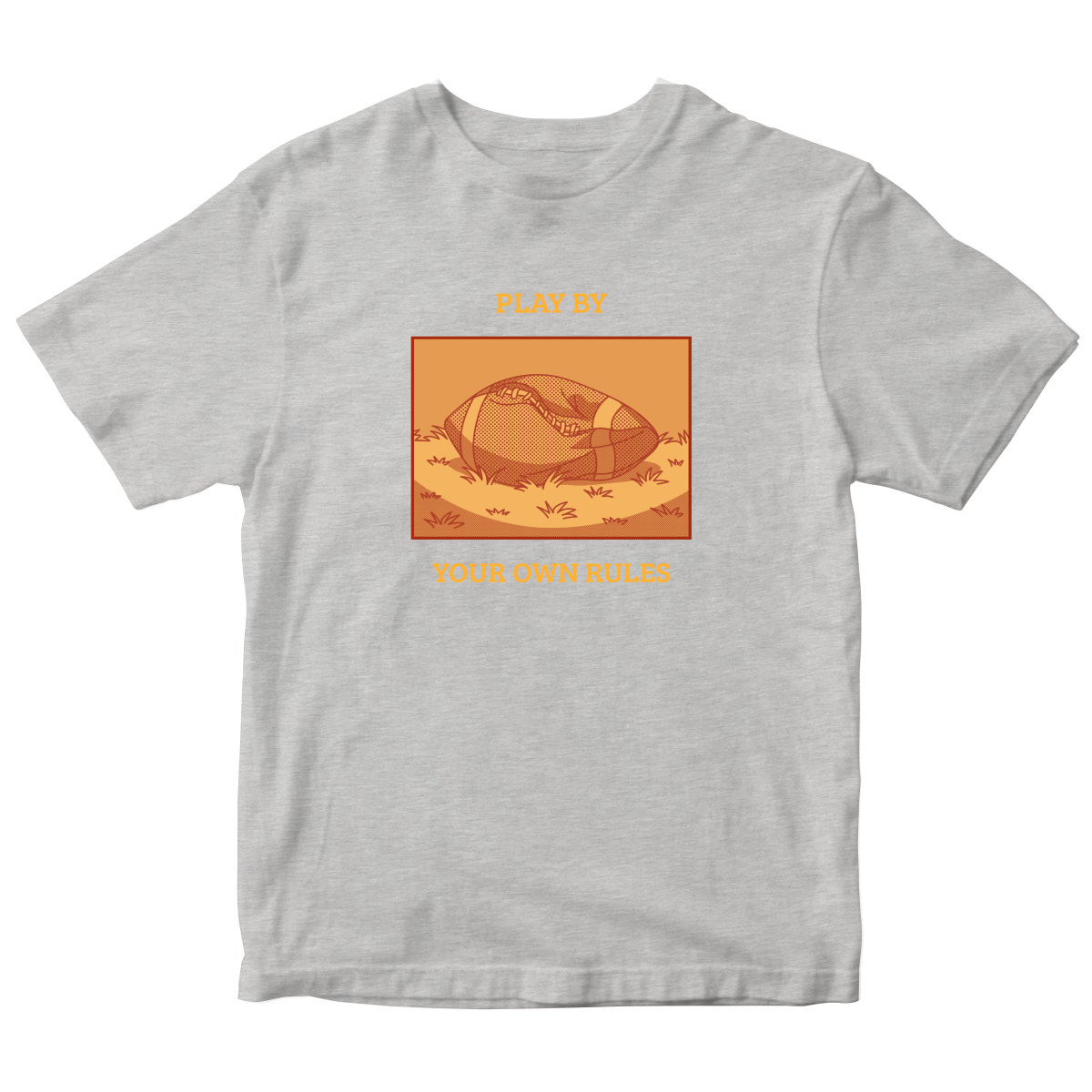 Play By Your Own Rules Kids T-shirt | Gray