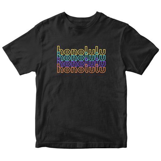 Honolulu Kids T-shirt | Black