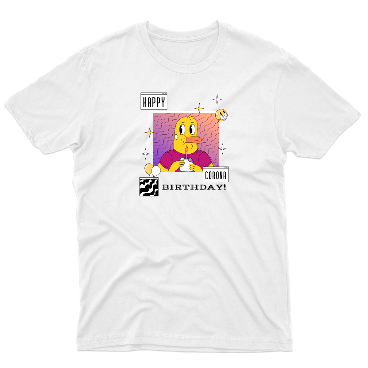 Happy Corona Birthday Men's T-shirt | White