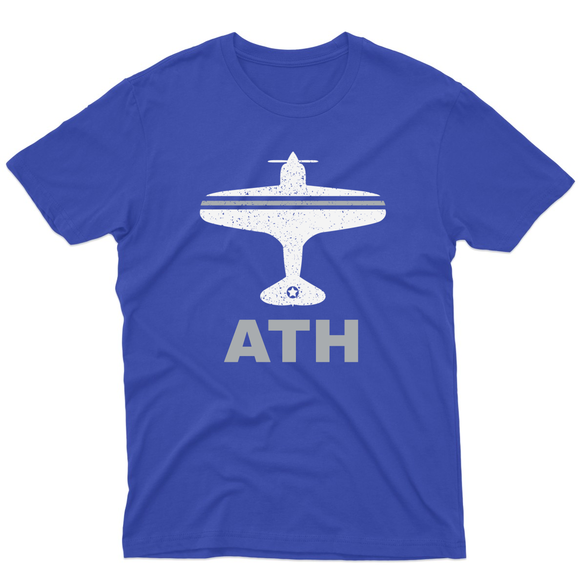 Fly Athens ATH Airport Men's T-shirt | Blue